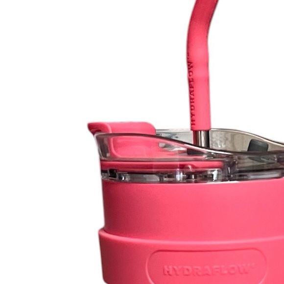 Hydraflow Pink Hot/Cold Beverage Cup With Straw - Picture 9 of 9